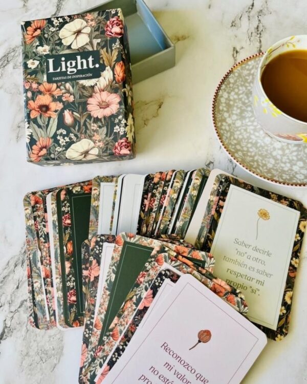 vista de las diferentes tarjetas inspiracionales light