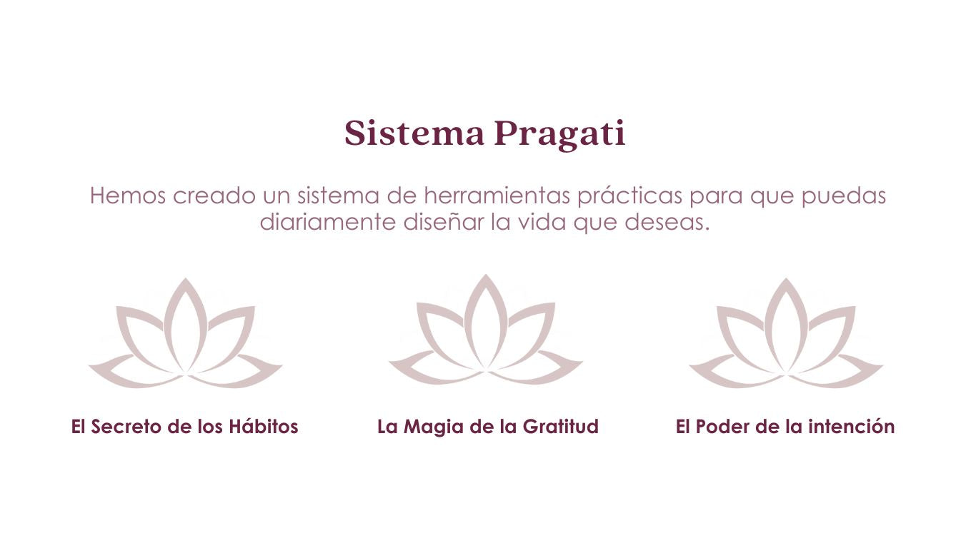 Hemos creado un sistema de herramientas prácticas para que puedas diariamente diseñar la vida que deseas.